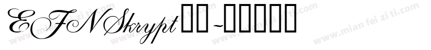 EFN Skrypt 字体字体转换